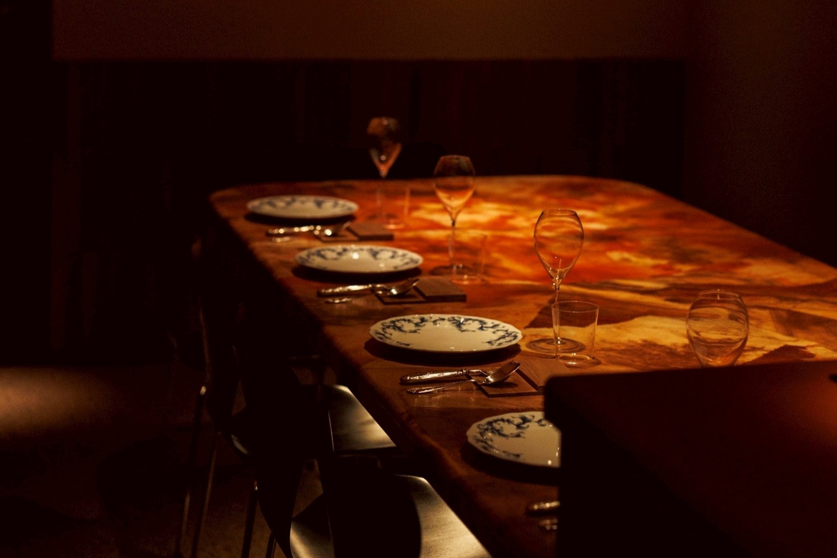 Goh：鮑と椎茸の焦がしバターソース　あおさリゾット添え