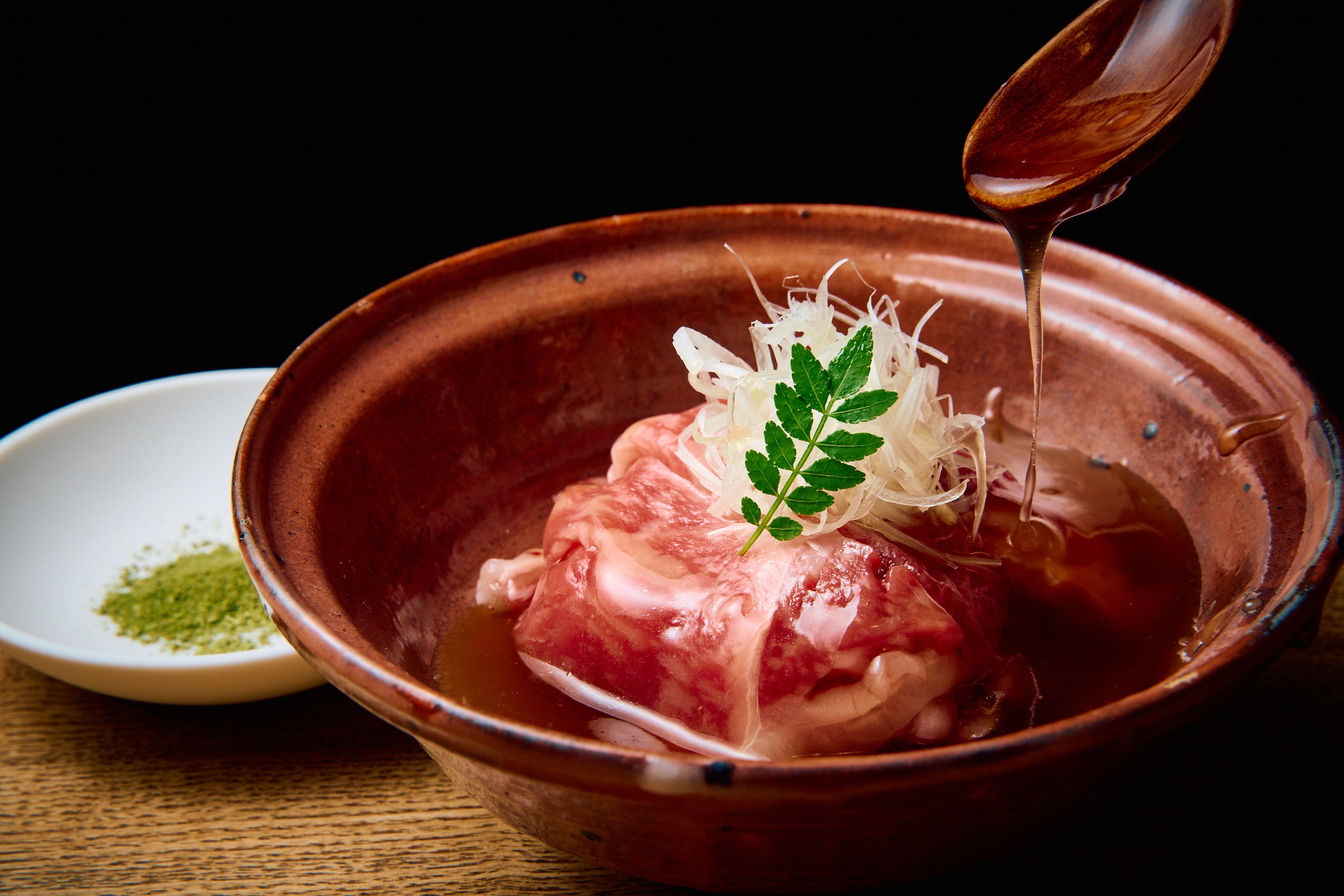 京天神 野口：からすみ蕎麦・黒毛和牛の肉吸いセット