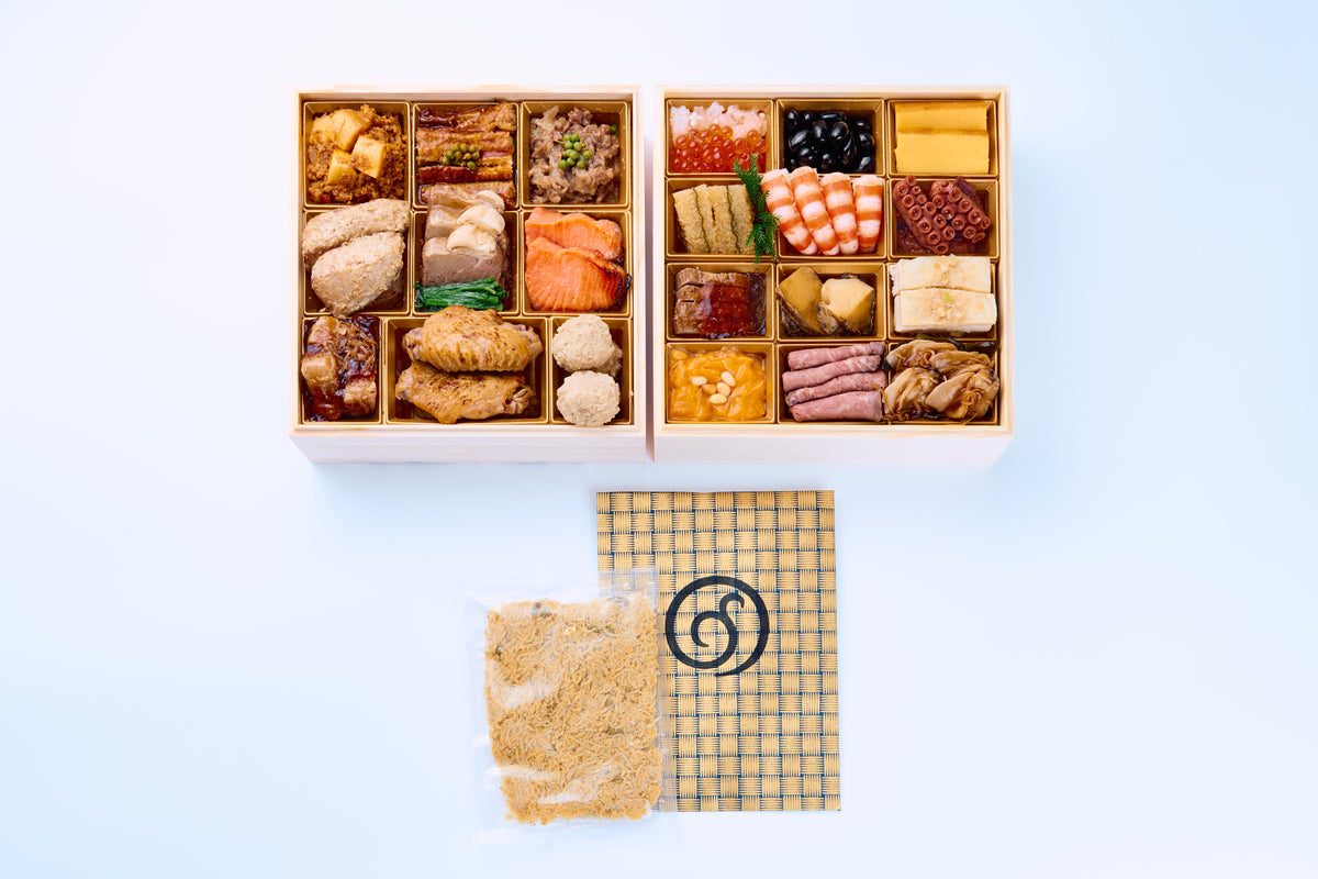 京天神野口：お節（からすみちりめん付：24品目)