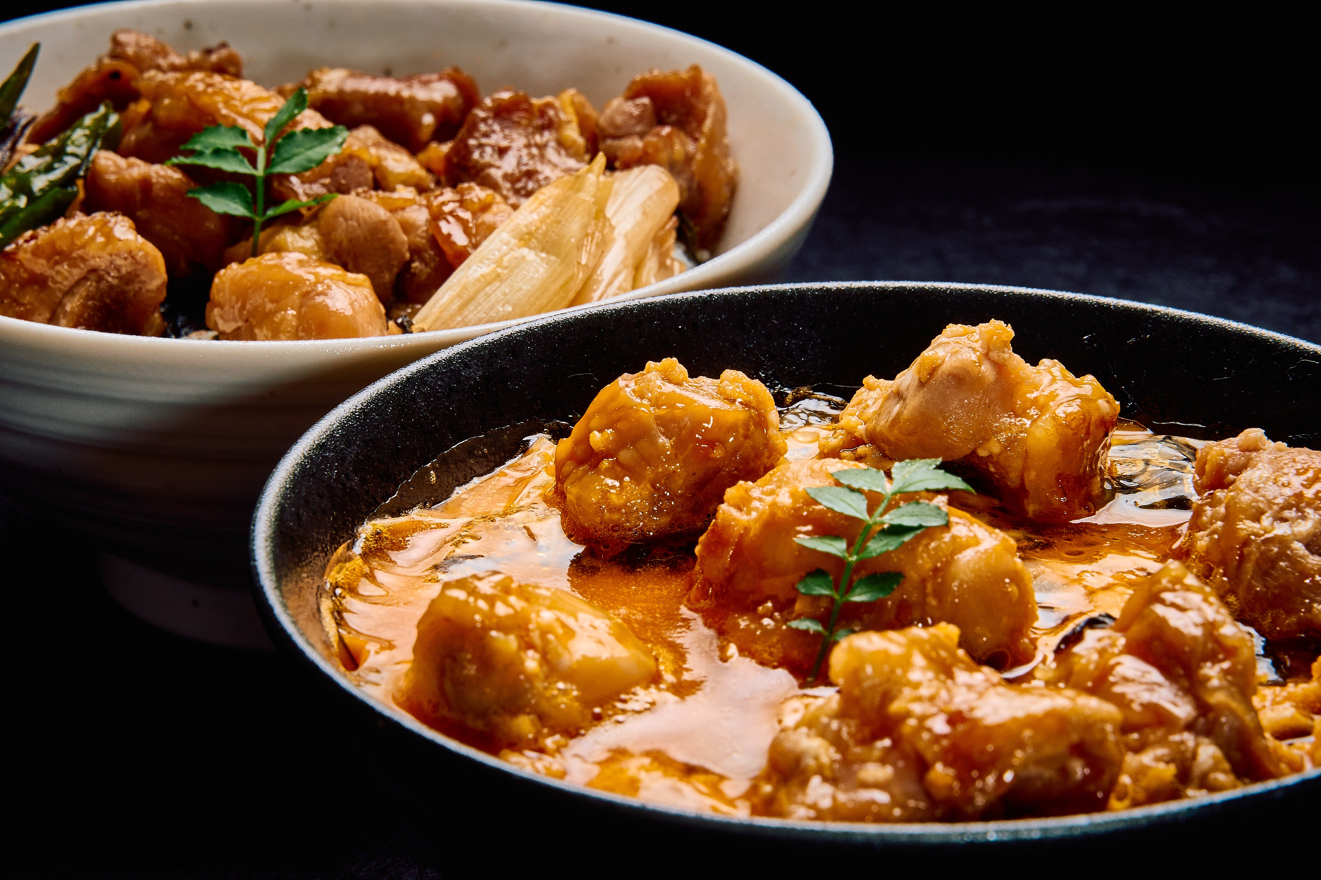 鳥しき：炭火伊達鶏の親子丼・焼き鳥丼セット（各１人前）
